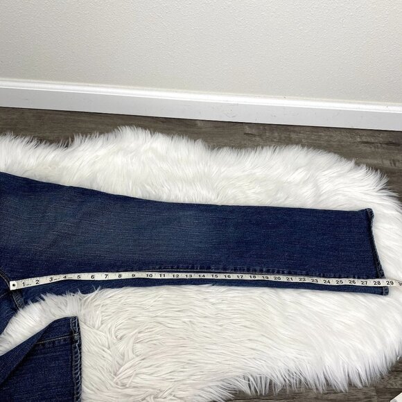 GAP Maternity Womens 2 Medium Wash Straight Jeans Belly Panel - Picture 8 of 8